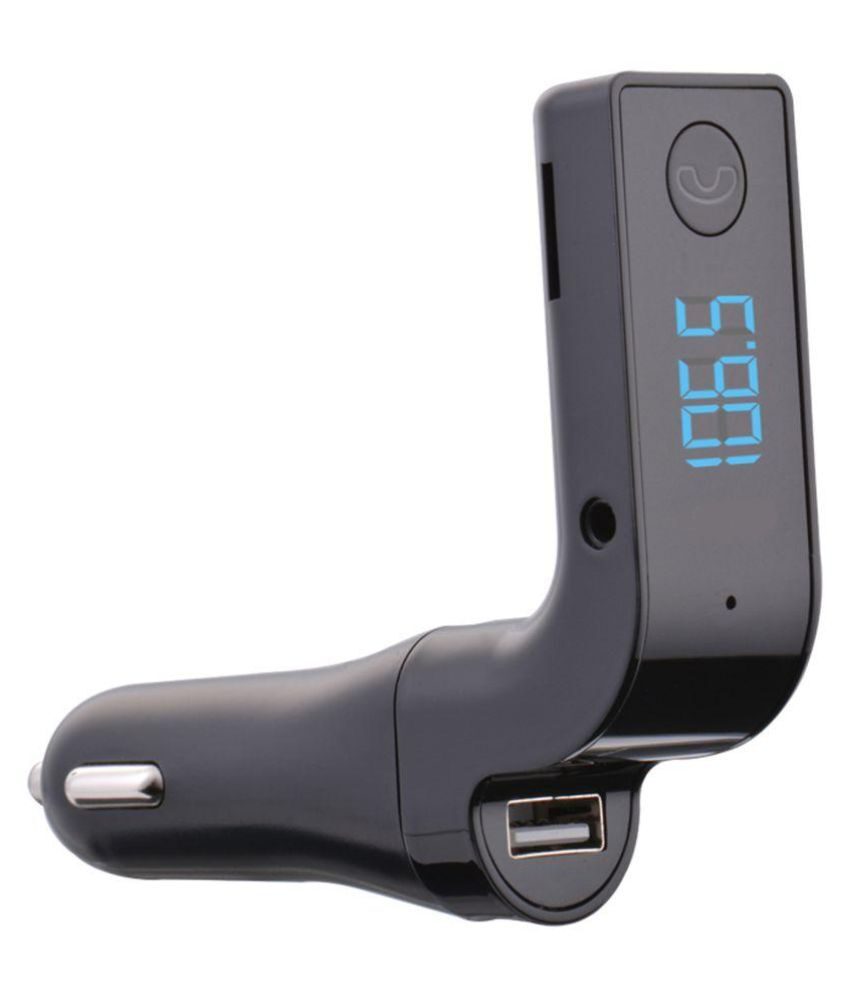 TSV Music Control and Hands Free Calling CAR G7 Bluetooth Car Kit Fm Transmitter Car Charger Black
TSV Music Control and Hands Free Calling CAR G7 Bluetooth Car Kit Fm Transmitter Car Charger Black