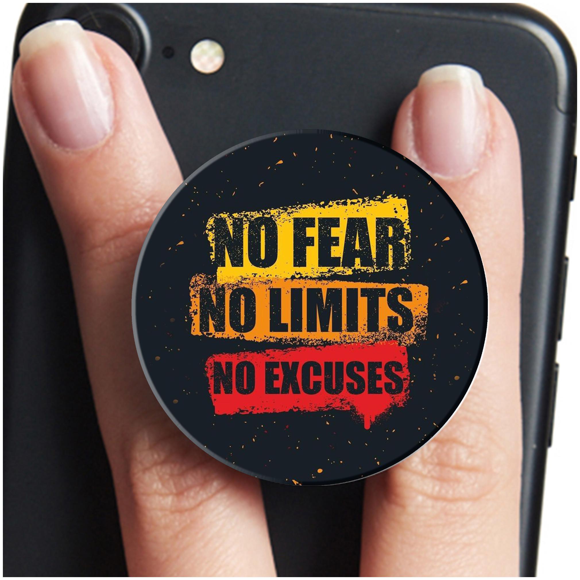 VCR No Fear No Limits No Excuses Mobile Pop Up Holder for Your Phone Tablet Mobile Stand Holder Phone Grip Holder Black Colour Holder
VCR No Fear No Limits No Excuses Mobile Pop Up Holder for Your Phone Tablet Mobile Stand Holder Phone Grip Holder Black Colour Holder