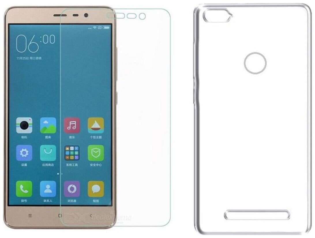 Xiaomi redmi 3s prime transparent back cover (Crystal clear silicon soft back cover ) with tempred glass (2 5 D Curved 0 33mm 9H hardness tempered glass)
Xiaomi redmi 3s prime transparent back cover (Crystal clear silicon soft back cover ) with tempred glass (2 5 D Curved 0 33mm 9H hardness tempered glass)