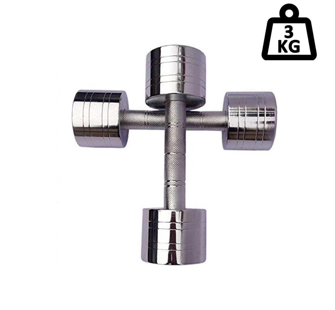 APPSS SPORTS Steel Dumbell Set Home Gym Set Perfect for Build Muscles Stamina Great Workout Exercise Range with Hand Grip 3kg Pack of 2
APPSS SPORTS Steel Dumbell Set Home Gym Set Perfect for Build Muscles Stamina Great Workout Exercise Range with Hand Grip 3kg Pack of 2