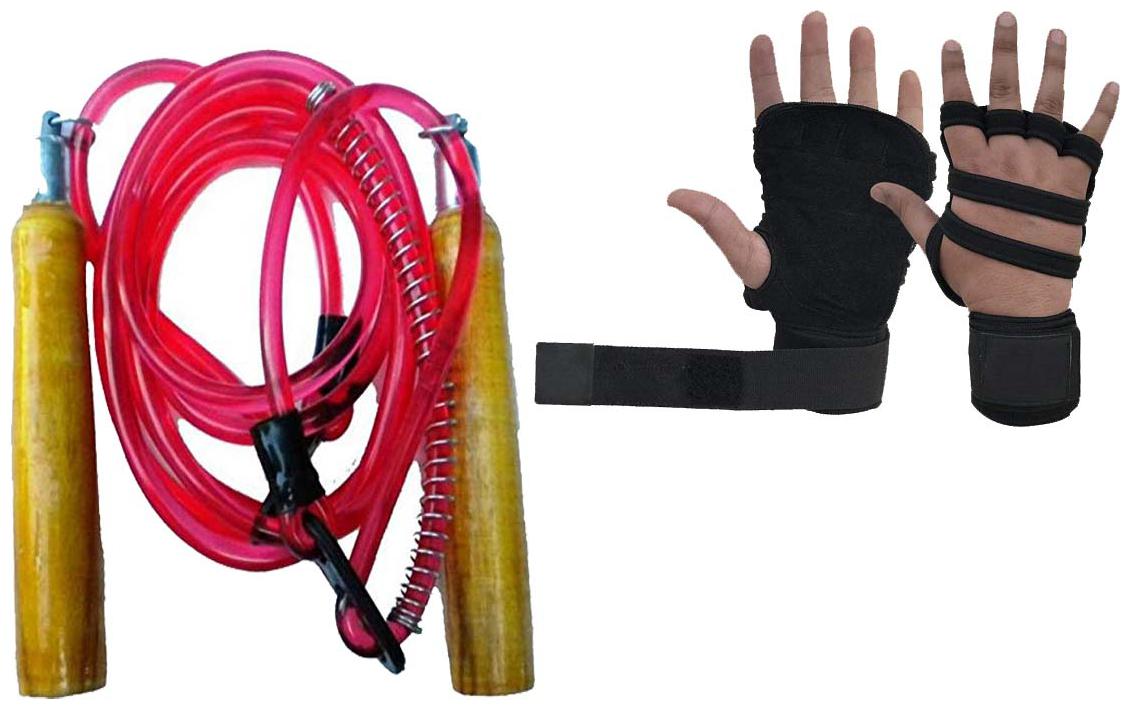 Gymwar Fitness Accessories Eqiupment COMBO OF Gym Glove And Skipping Rope Jump Rope Wooden Skipping Rope Speed Skipping Rope
Gymwar Fitness Accessories Eqiupment COMBO OF Gym Glove And Skipping Rope Jump Rope Wooden Skipping Rope Speed Skipping Rope