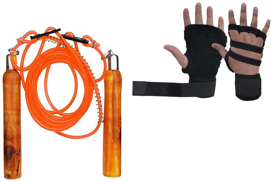 Gymwar Fitness Accessories Eqiupment COMBO OF Gym Glove And Freestyle Wooden Skipping Rope Jump Rope Freestyle Skipping Rope
Gymwar Fitness Accessories Eqiupment COMBO OF Gym Glove And Freestyle Wooden Skipping Rope Jump Rope Freestyle Skipping Rope
