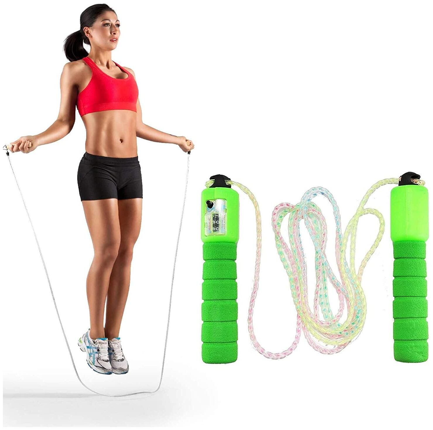 Gymwar Fitness Accessories Equipment Skipping-Rope Jump Skipping Rope for Men Women Weight Loss Kids Girls Children Adult - Best in Fitness Sports Exercise Workout
Gymwar Fitness Accessories Equipment Skipping-Rope Jump Skipping Rope for Men Women Weight Loss Kids Girls Children Adult - Best in Fitness Sports Exercise Workout