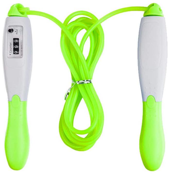 Jump Rope Professional Adult Adjustable Digital Jump Rope Non Slip Free Tangle Handle Ball Light Bearings for Sports Fat Burning Aerobic Crossfit Boxing Training Equipment(Made in India)
Jump Rope Professional Adult Adjustable Digital Jump Rope Non Slip Free Tangle Handle Ball Light Bearings for Sports Fat Burning Aerobic Crossfit Boxing Training Equipment(Made in India)