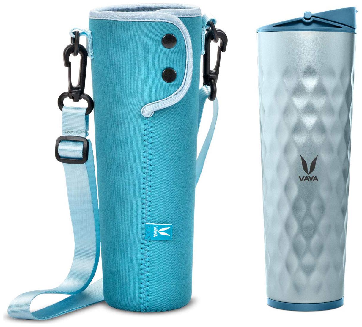 Vaya Drynk with GoBag - 600 ml Stainless Steel Thermos Flask Vacuum Insulated Sipper Water Bottle with Blue Water Bottle Bag (Tumbler Sipper) Color - Blue
Vaya Drynk with GoBag - 600 ml Stainless Steel Thermos Flask Vacuum Insulated Sipper Water Bottle with Blue Water Bottle Bag (Tumbler Sipper) Color - Blue