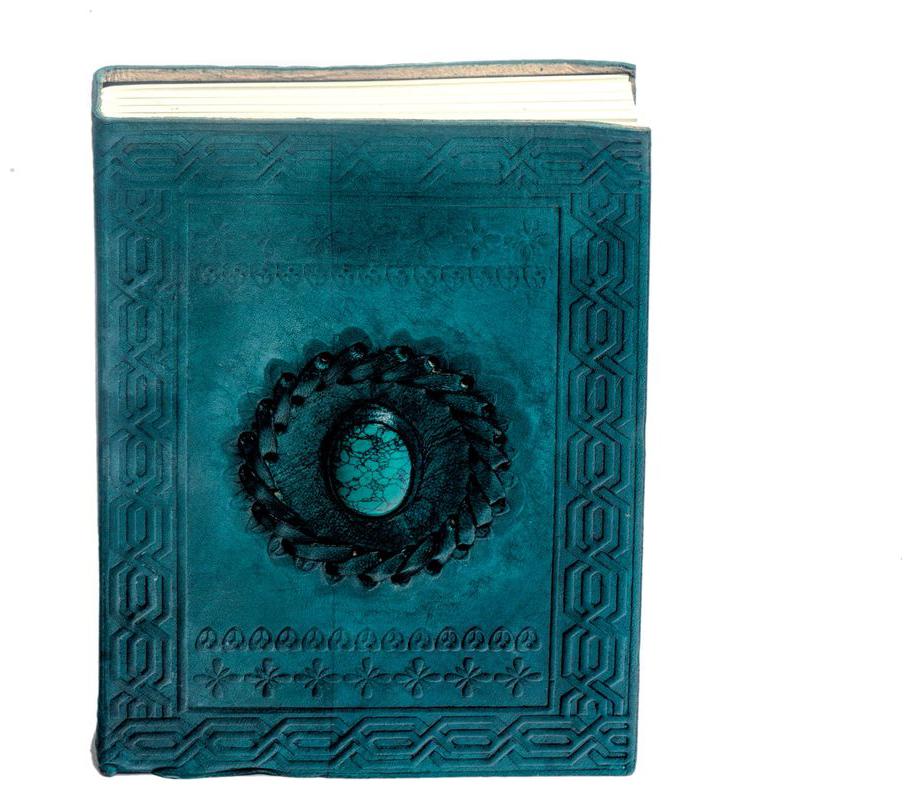Anshika International Pure Genuine Real Vintage Hunter Leather Handmade paper Notebook Diary With attractive Shinning Stone - Size of (H) 7 (L) 5 inch
Anshika International Pure Genuine Real Vintage Hunter Leather Handmade paper Notebook Diary With attractive Shinning Stone - Size of (H) 7 (L) 5 inch