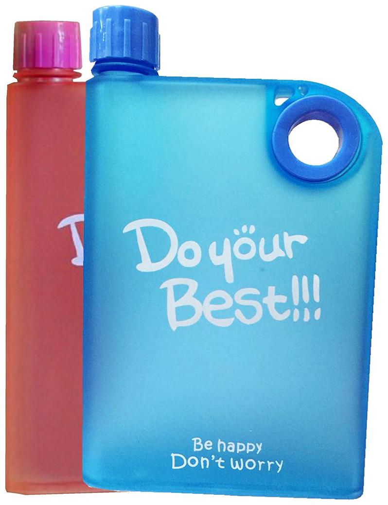 Aryshaa Do Your Best Reusable Bpa-Free Food Grade Flat Ultra Slim Portable Notebook Water Bottles Assorted Colours (Pack of 2)
Aryshaa Do Your Best Reusable Bpa-Free Food Grade Flat Ultra Slim Portable Notebook Water Bottles Assorted Colours (Pack of 2)