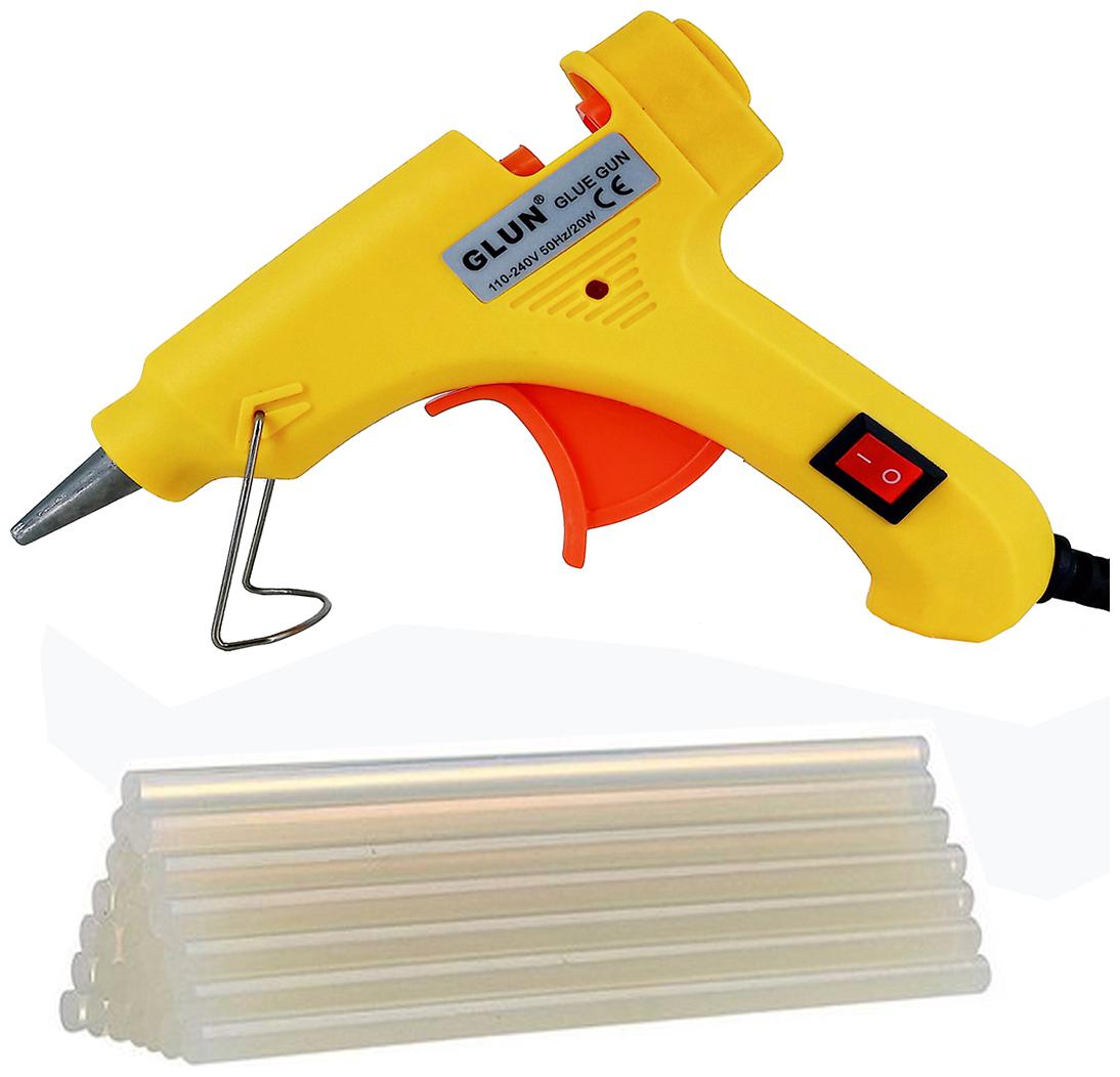 Bandook 20W With 10 transperent Glue Sticks Hot Melt Glue Gun Dodger Yellow Color With Power Indicator
Bandook 20W With 10 transperent Glue Sticks Hot Melt Glue Gun Dodger Yellow Color With Power Indicator