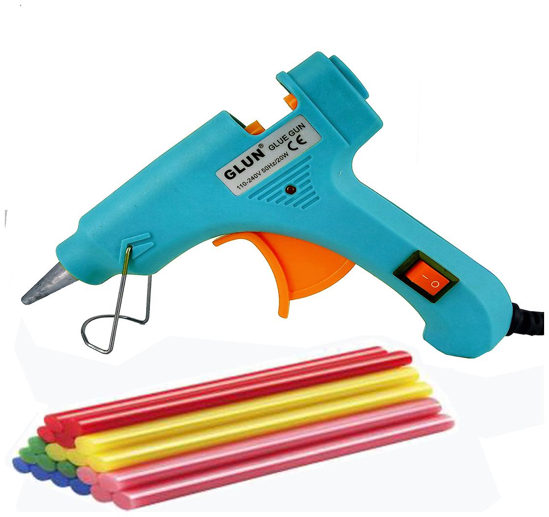 bandook 20W Hot Melt Glue Gun Dodger With 20 Fluorescent Glue Sticks Turquoise Color With Power Indicator
bandook 20W Hot Melt Glue Gun Dodger With 20 Fluorescent Glue Sticks Turquoise Color With Power Indicator
