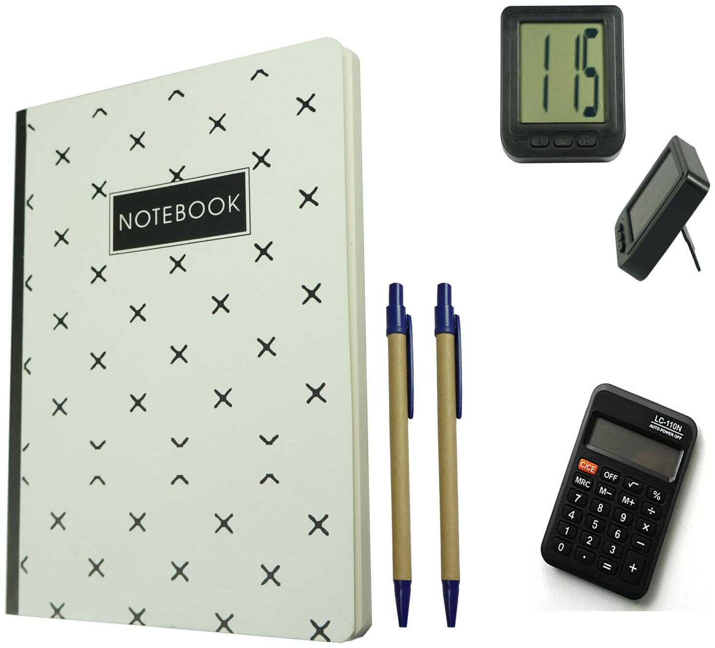 Bluto White Diary With 2 pen Table Watch Calculator Combo
Bluto White Diary With 2 pen Table Watch Calculator Combo