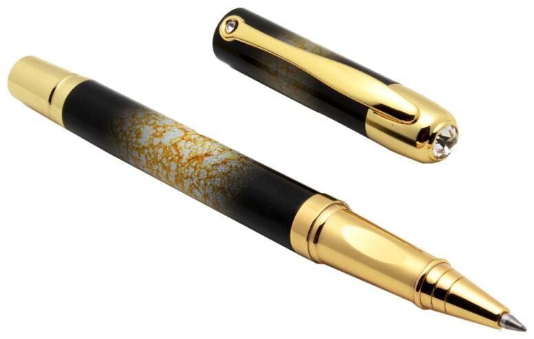 Exclusive Designer Metal Body Golden Trims With White Crystal Jewel Rollerball Pen - Yellow
Exclusive Designer Metal Body Golden Trims With White Crystal Jewel Rollerball Pen - Yellow