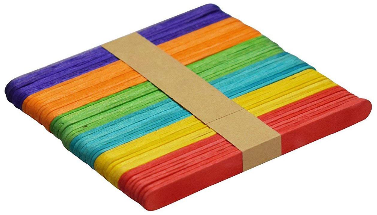 GOSSAR Natural Wooden Premium Quality Ice Cream Popsicle Sticks School Projects Multipurpose Home Decor Craft DIY 50 Wooden and 50 Coloured (Mixed Pack of 100)
GOSSAR Natural Wooden Premium Quality Ice Cream Popsicle Sticks School Projects Multipurpose Home Decor Craft DIY 50 Wooden and 50 Coloured (Mixed Pack of 100)