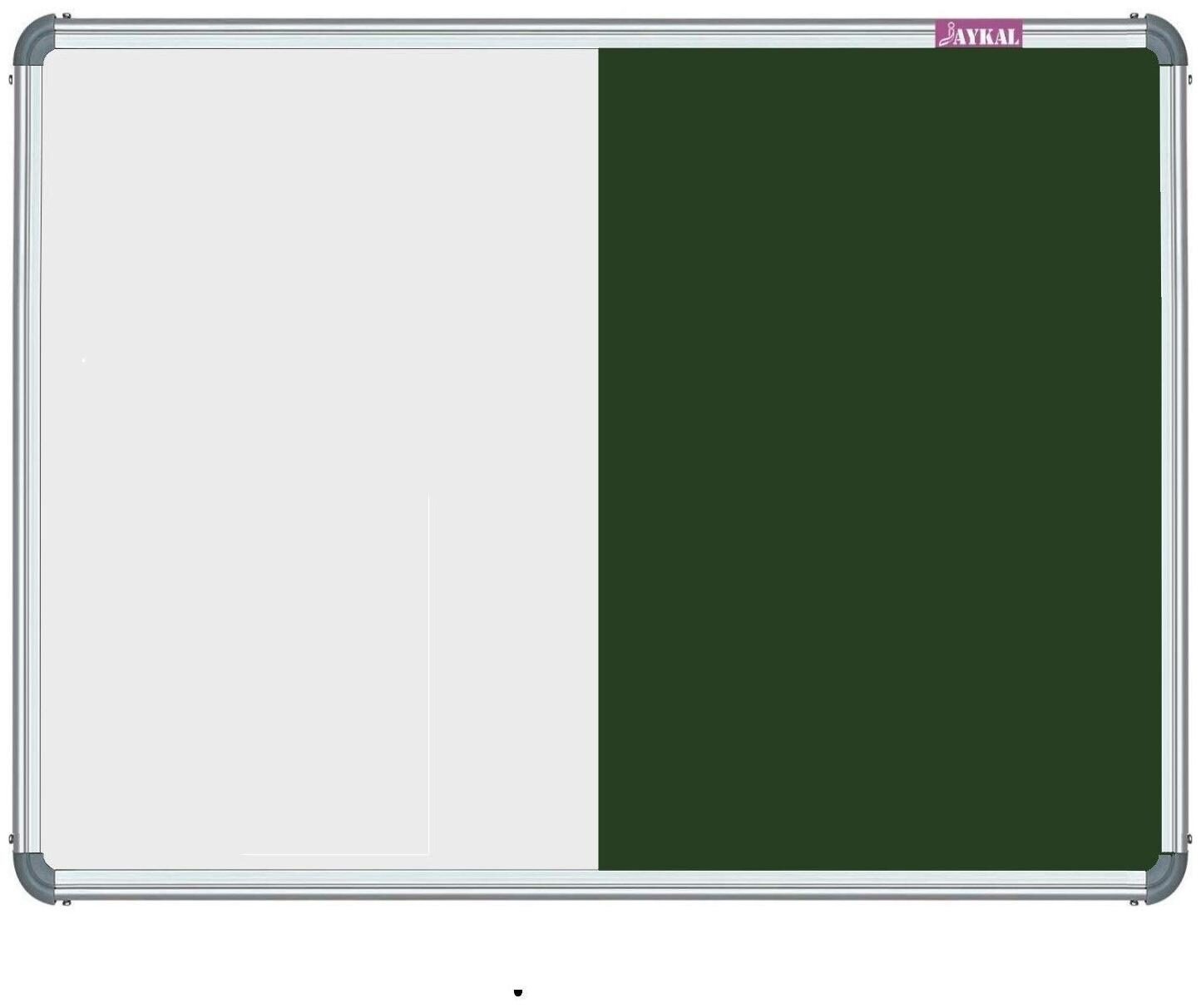 Jaykal Jnova Combination Board JCBWG90120 (White Board with Notice Board Pin-up Board Green) Lightweight Aluminium Frame 3x4 ft (Pack of 1)
Jaykal Jnova Combination Board JCBWG90120 (White Board with Notice Board Pin-up Board Green) Lightweight Aluminium Frame 3x4 ft (Pack of 1)