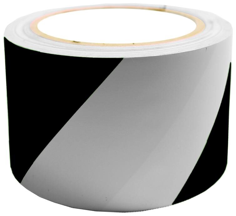 VCR Black White Floor Marking Tape - 23 Meters in Length 96mm 4 Width - 9 Rolls Per Pack
VCR Black White Floor Marking Tape - 23 Meters in Length 96mm 4 Width - 9 Rolls Per Pack