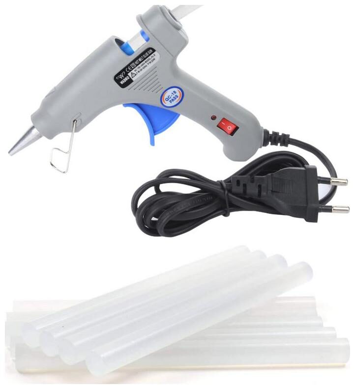 W WADRO 20W 20 WATT 7MM HOT MELT Glue Gun with ON OFF Switch and LED Indicator (FREE 12 Transaparent Glue Sticks)
W WADRO 20W 20 WATT 7MM HOT MELT Glue Gun with ON OFF Switch and LED Indicator (FREE 12 Transaparent Glue Sticks)