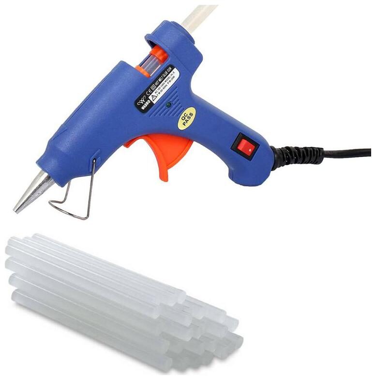 W Wadro Professional 20 W Brand New Hot Melt Glue Gun With 15 Big Transparent Glue Sticks
W Wadro Professional 20 W Brand New Hot Melt Glue Gun With 15 Big Transparent Glue Sticks