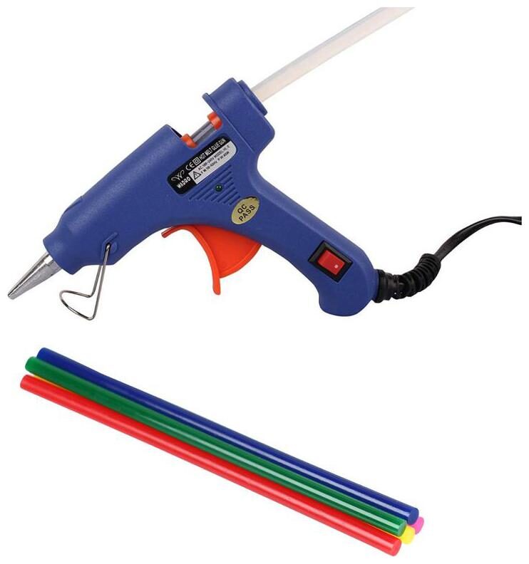 W WADRO 4K 40 W Mini Hot Melt Glue Gun On Off switch And Led Indicator With 5 Colored Glue Sticks FREE
W WADRO 4K 40 W Mini Hot Melt Glue Gun On Off switch And Led Indicator With 5 Colored Glue Sticks FREE