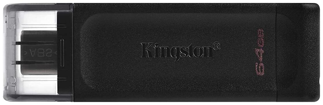 Kingston DataTraveler DT70 64 GB Type-C USB 3 2 Flash Drive (Black) 
Kingston DataTraveler DT70 64 GB Type-C USB 3 2 Flash Drive (Black)