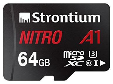 Strontium Nitro A1 64GB Micro SDXC Memory Card 100MB s A1 UHS-I U3 Class 10 with High Speed Adapter for Smartphones Tablets Drones Action Cams (SRN64GTFU3A1A)
Strontium Nitro A1 64GB Micro SDXC Memory Card 100MB s A1 UHS-I U3 Class 10 with High Speed Adapter for Smartphones Tablets Drones Action Cams (SRN64GTFU3A1A)