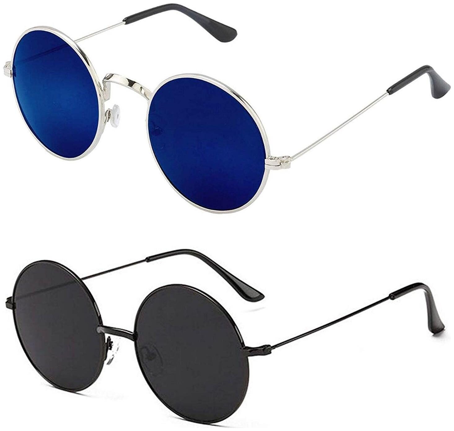 D DEBONAIR Combo Of Blue And Full Black Round Sunglasses For Mens Womens Boys And Girls
D DEBONAIR Combo Of Blue And Full Black Round Sunglasses For Mens Womens Boys And Girls