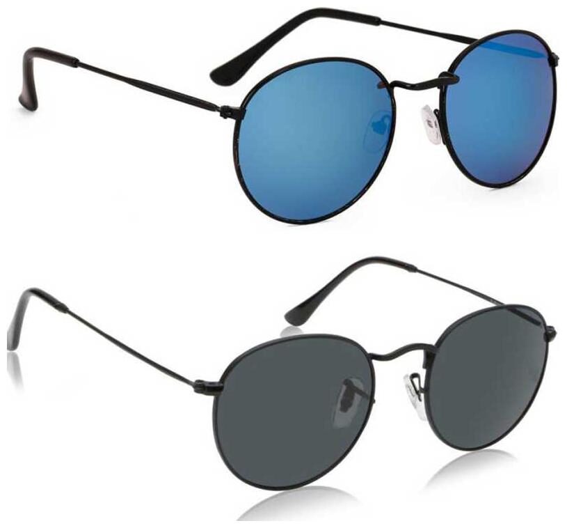 DAVIDSON Round Frames Sunglasses For Men