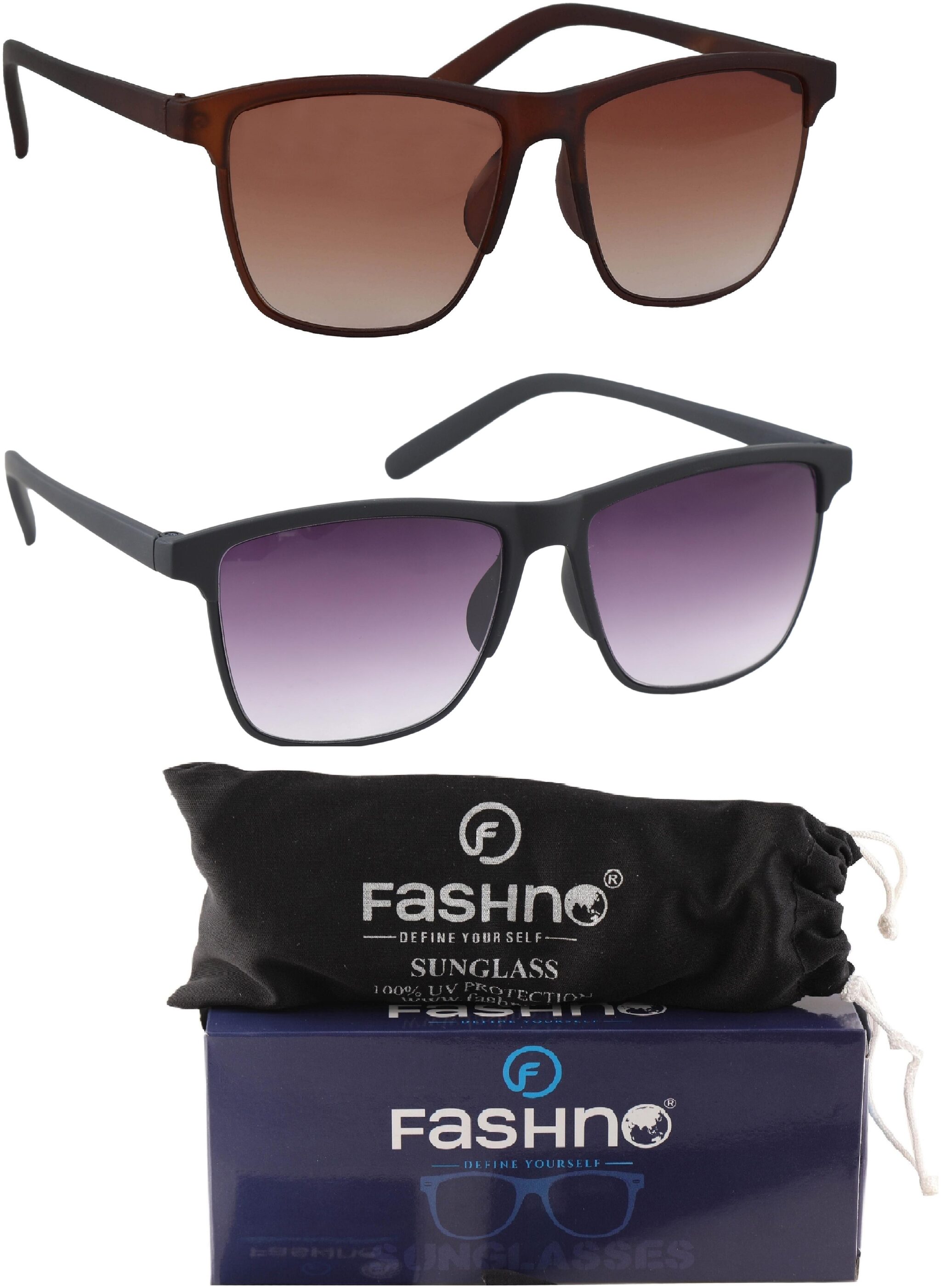 Fashno Unisex Wayfarers Sunglasses
Fashno Unisex Wayfarers Sunglasses