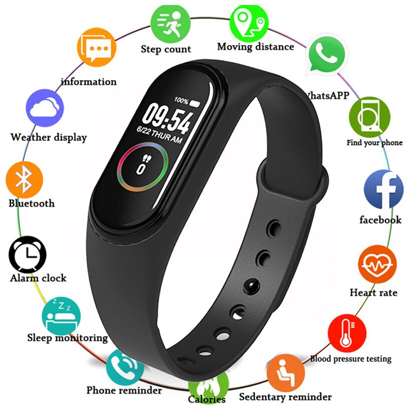 BTK Trade M4 Fitness Tracker Heart Rate Monitoring Band Designed For Smart Devices
BTK Trade M4 Fitness Tracker Heart Rate Monitoring Band Designed For Smart Devices