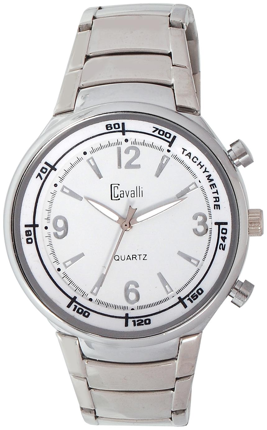 Cavalli Silver Analog Watch 
Cavalli Silver Analog Watch
