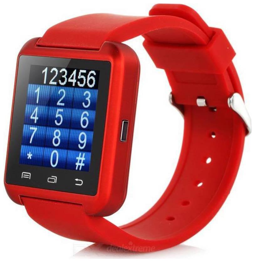 Crystal Digital U8 Bluetooth Smart Watch with Bulit-in Mic Sd Slot Camera Mic for All Smartphones (Red)
Crystal Digital U8 Bluetooth Smart Watch with Bulit-in Mic Sd Slot Camera Mic for All Smartphones (Red)