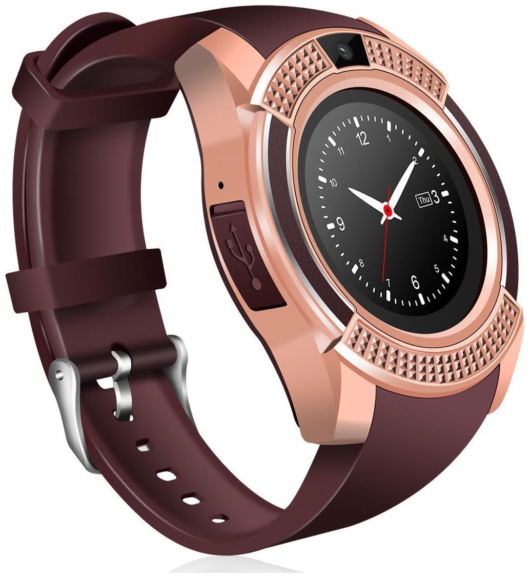 Crystal Digital V8 Bluetooth Smartwatch With Camera Sim Card SD Card Compatible (Gold)
Crystal Digital V8 Bluetooth Smartwatch With Camera Sim Card SD Card Compatible (Gold)