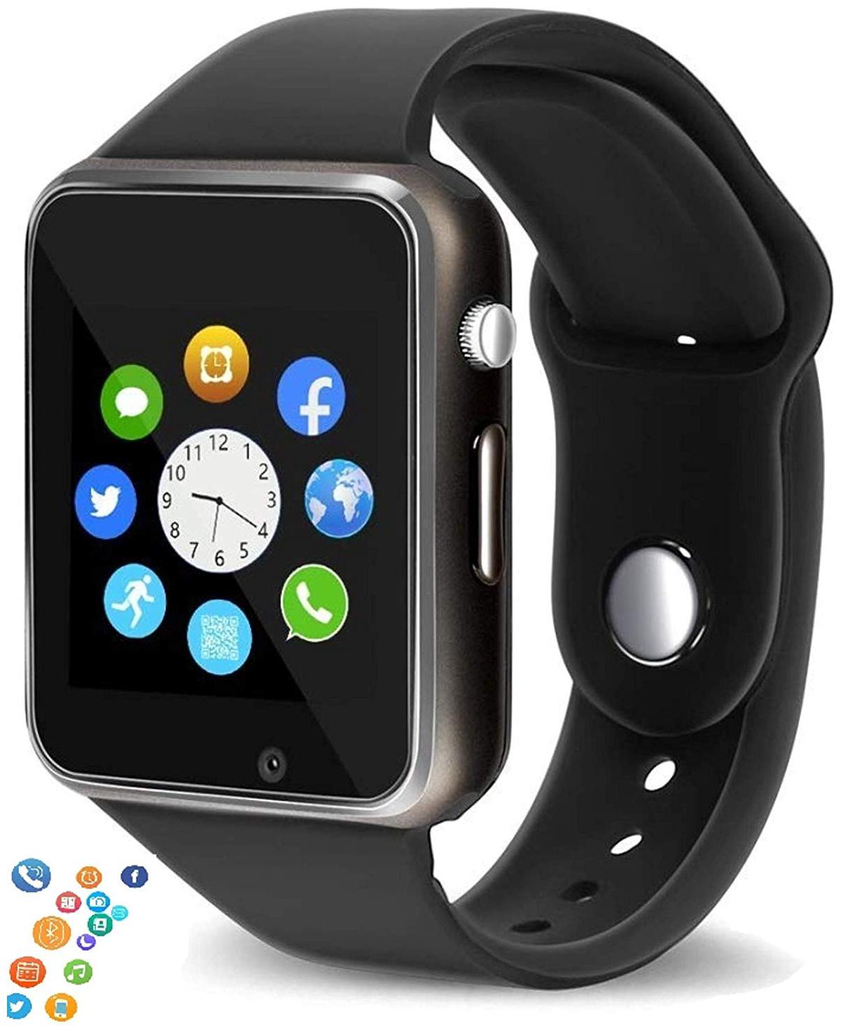 CHG A1 Smart Watch Bluetooth V3 0 Enabled SIM Card Track Activity Such as Sleep Monitor Step Counter Android All Other Smartphones black
CHG A1 Smart Watch Bluetooth V3 0 Enabled SIM Card Track Activity Such as Sleep Monitor Step Counter Android All Other Smartphones black