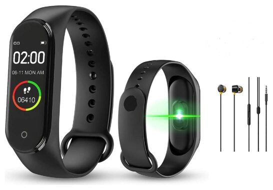 G Gapfill M4 Plus Fitness Tracker Heart Rate Monitoring Band Designed For Smart Devices With Free High Bass Earphones
G Gapfill M4 Plus Fitness Tracker Heart Rate Monitoring Band Designed For Smart Devices With Free High Bass Earphones