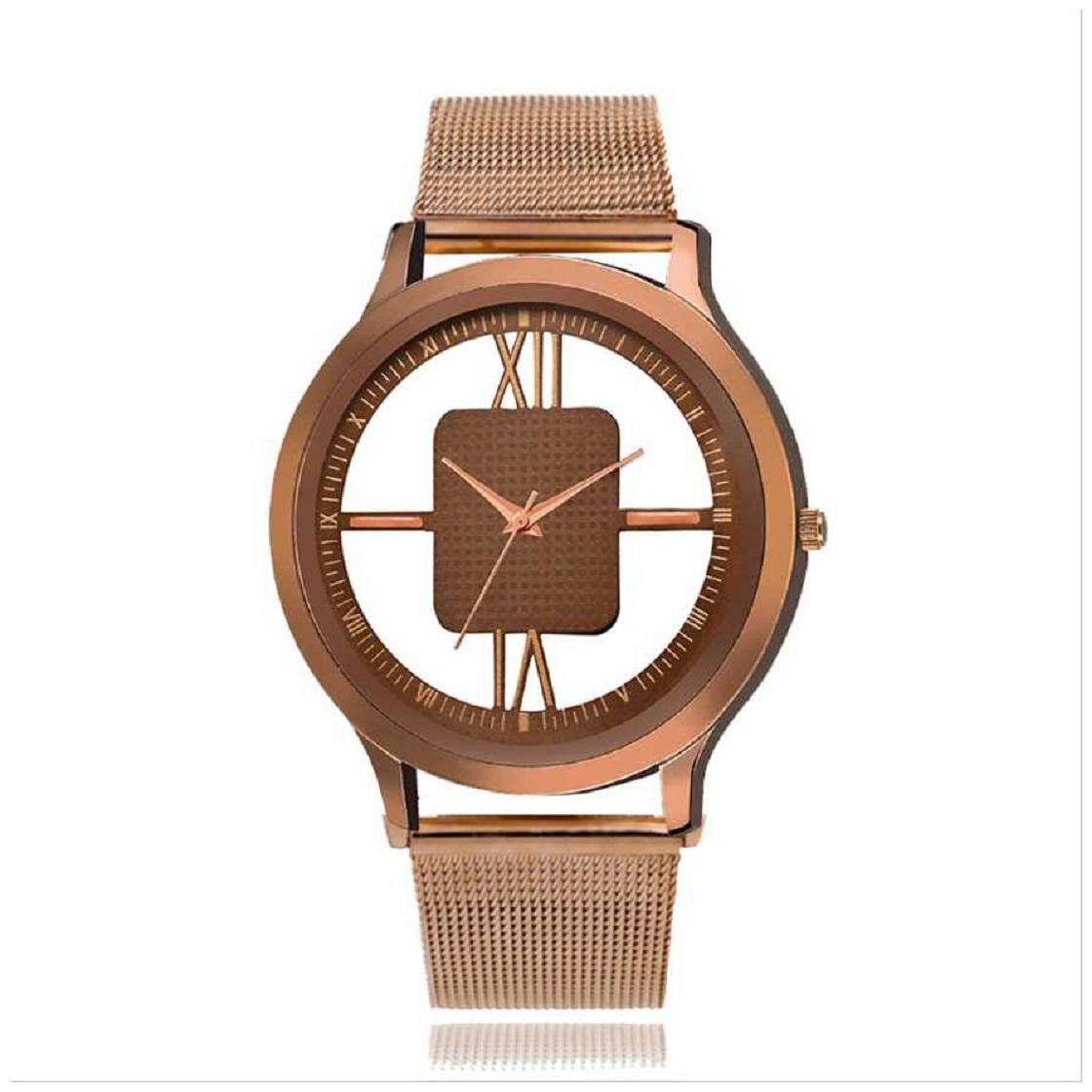 KIARVI GALLERY Brown Round Transference Dial magnet strap New Fashion Men Analog Watch
KIARVI GALLERY Brown Round Transference Dial magnet strap New Fashion Men Analog Watch
