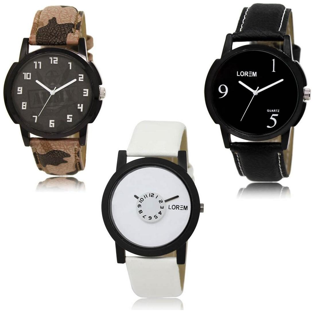 LOREM LK-03-06-26 Multi Color Exclusive Designer Pack of 3 For Men watches
LOREM LK-03-06-26 Multi Color Exclusive Designer Pack of 3 For Men watches