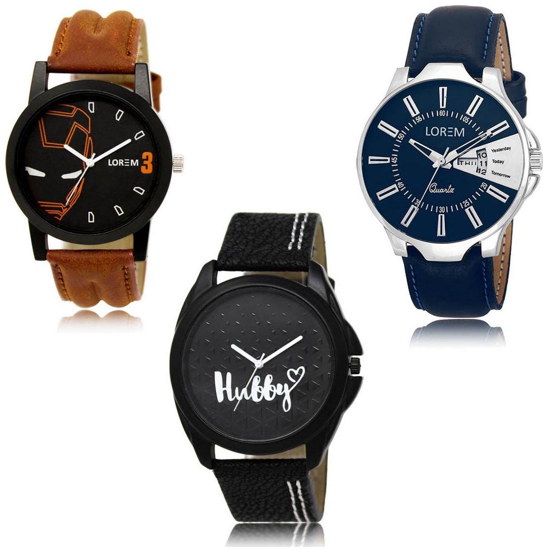 LOREM LK-04-23-31 Day Date Function New Stylish Precious Design Pack of 3 Men watches
LOREM LK-04-23-31 Day Date Function New Stylish Precious Design Pack of 3 Men watches