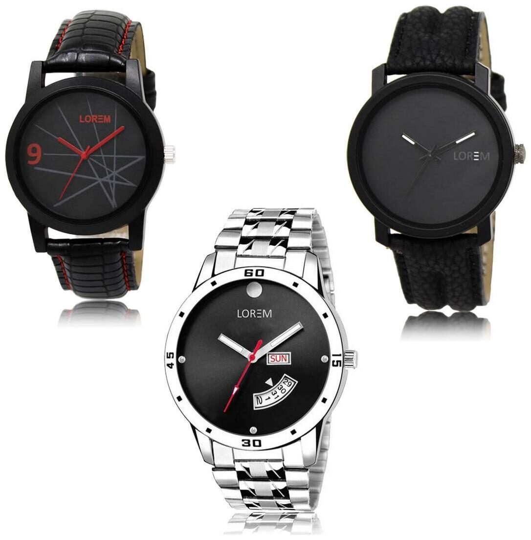 LOREM LK-08-21-104 Day Date Function New Stylish Precious Design Pack of 3 Men watches
LOREM LK-08-21-104 Day Date Function New Stylish Precious Design Pack of 3 Men watches