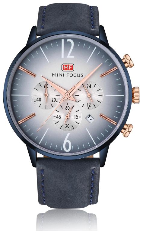 Mini Focus Chronograph Analog Quartz Leather Strap Six Hand Men s Wristwatch -MF0114
Mini Focus Chronograph Analog Quartz Leather Strap Six Hand Men s Wristwatch -MF0114
