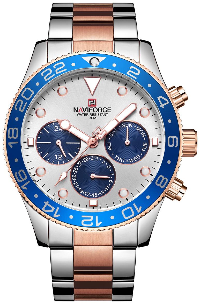 Naviforce Men Stainless Steel Luxury Chronograph Date Military Sport Male Business Wrist Watches - NF9147
Naviforce Men Stainless Steel Luxury Chronograph Date Military Sport Male Business Wrist Watches - NF9147