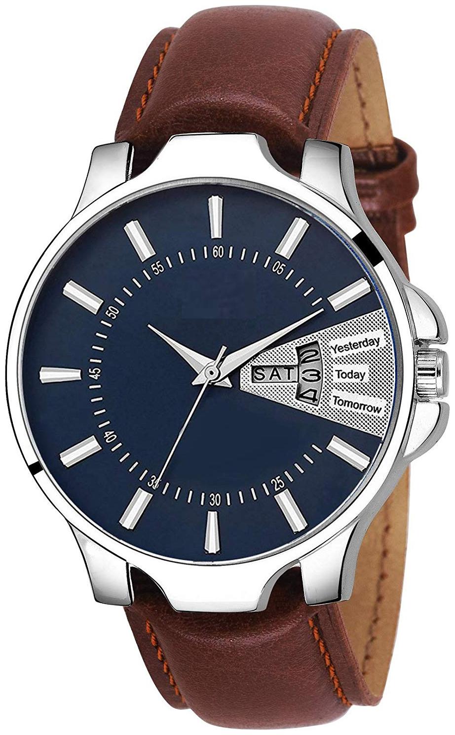 NiyatiFab New Fashion Blue Color Dial With Brown Strap Date Working For Men Watch - For Girls
NiyatiFab New Fashion Blue Color Dial With Brown Strap Date Working For Men Watch - For Girls
