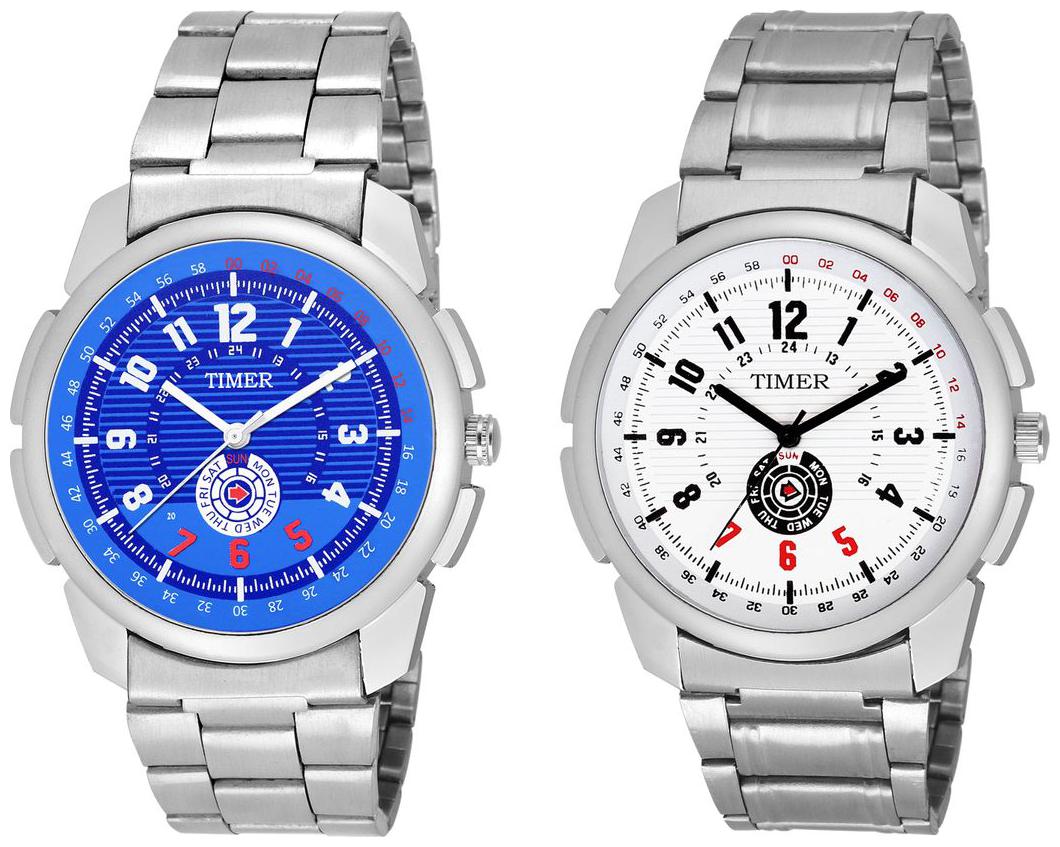 Timer stylish maximus combo pack of 2 analog watches for boys TCTM-COM-10111
Timer stylish maximus combo pack of 2 analog watches for boys TCTM-COM-10111