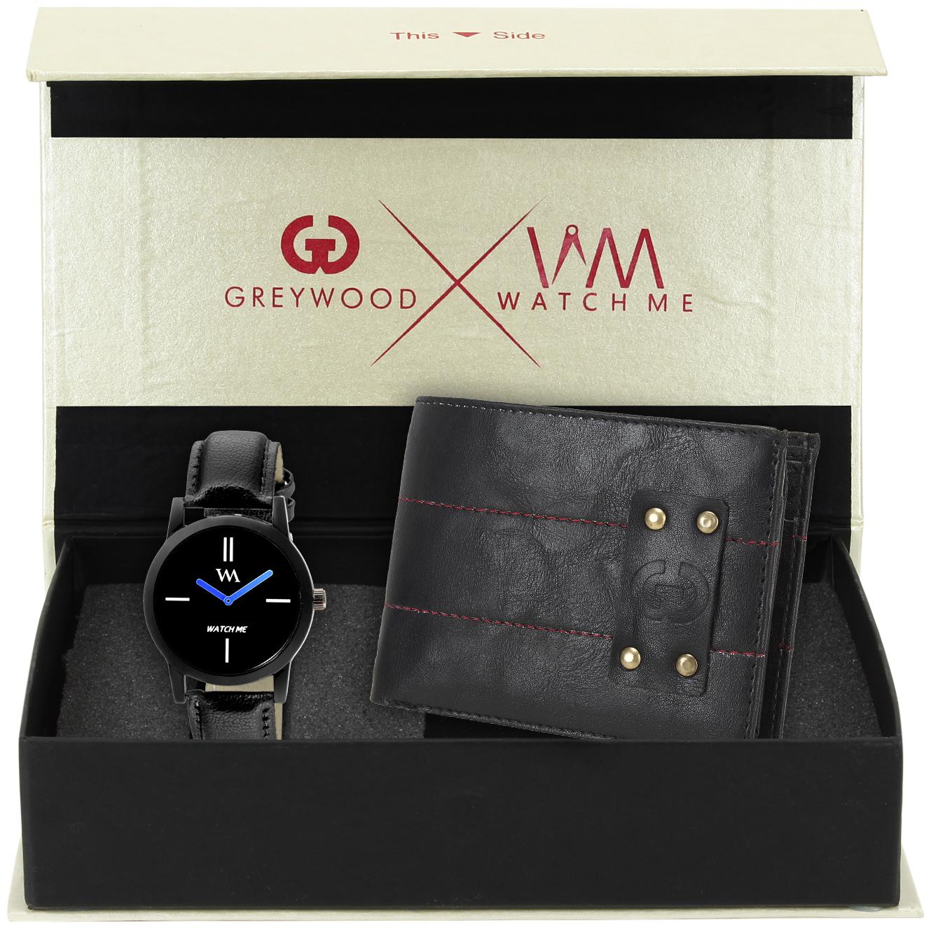 Watch Me Analog Watch with Free Greywood Men Black Leather Wallet Gift Set WMC-002-GW-011
Watch Me Analog Watch with Free Greywood Men Black Leather Wallet Gift Set WMC-002-GW-011