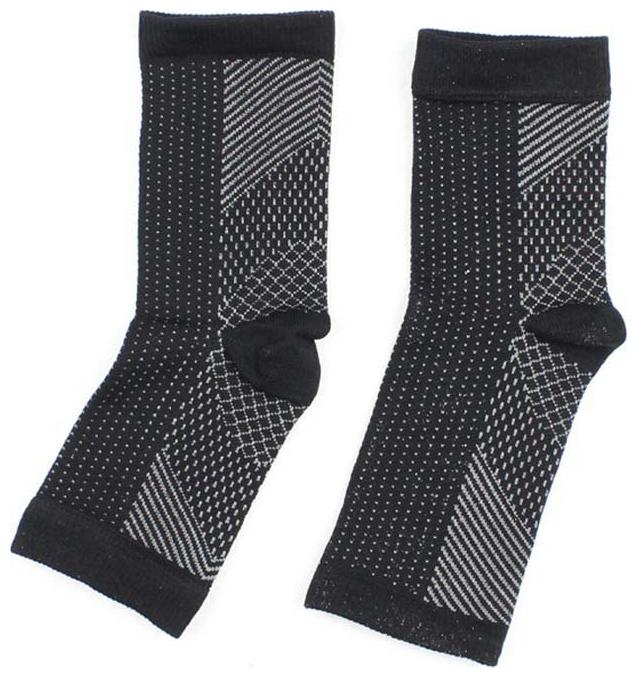 

1 Pair Anti Fatigue Compression Foot Sleeve Circulation Varicose Comfortable Socks (S M)