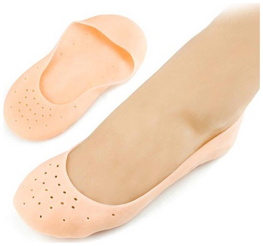 

1Pair Reusable Foot Silicone Heel Socks For Pedicure Against Cracking Chap Pain Protector Moisturizing Breathable Anti Crack Socks Heel Support (1Pc) Assorted Color
