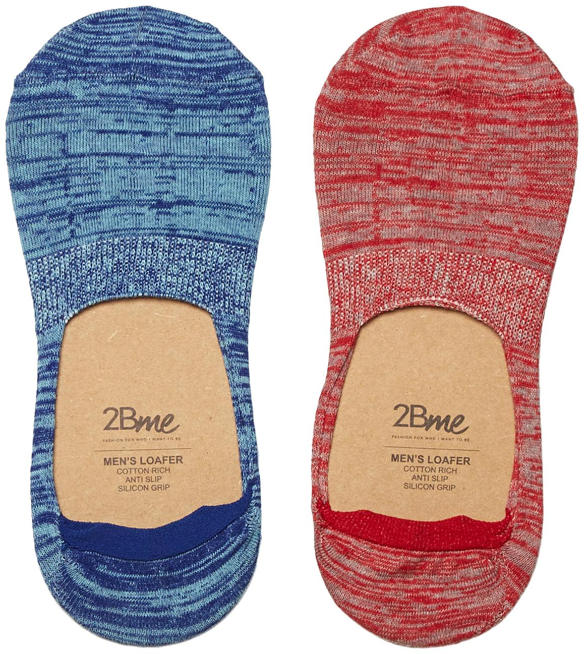 

2BMe Multi Cotton No show socks ( Pack of 2 )