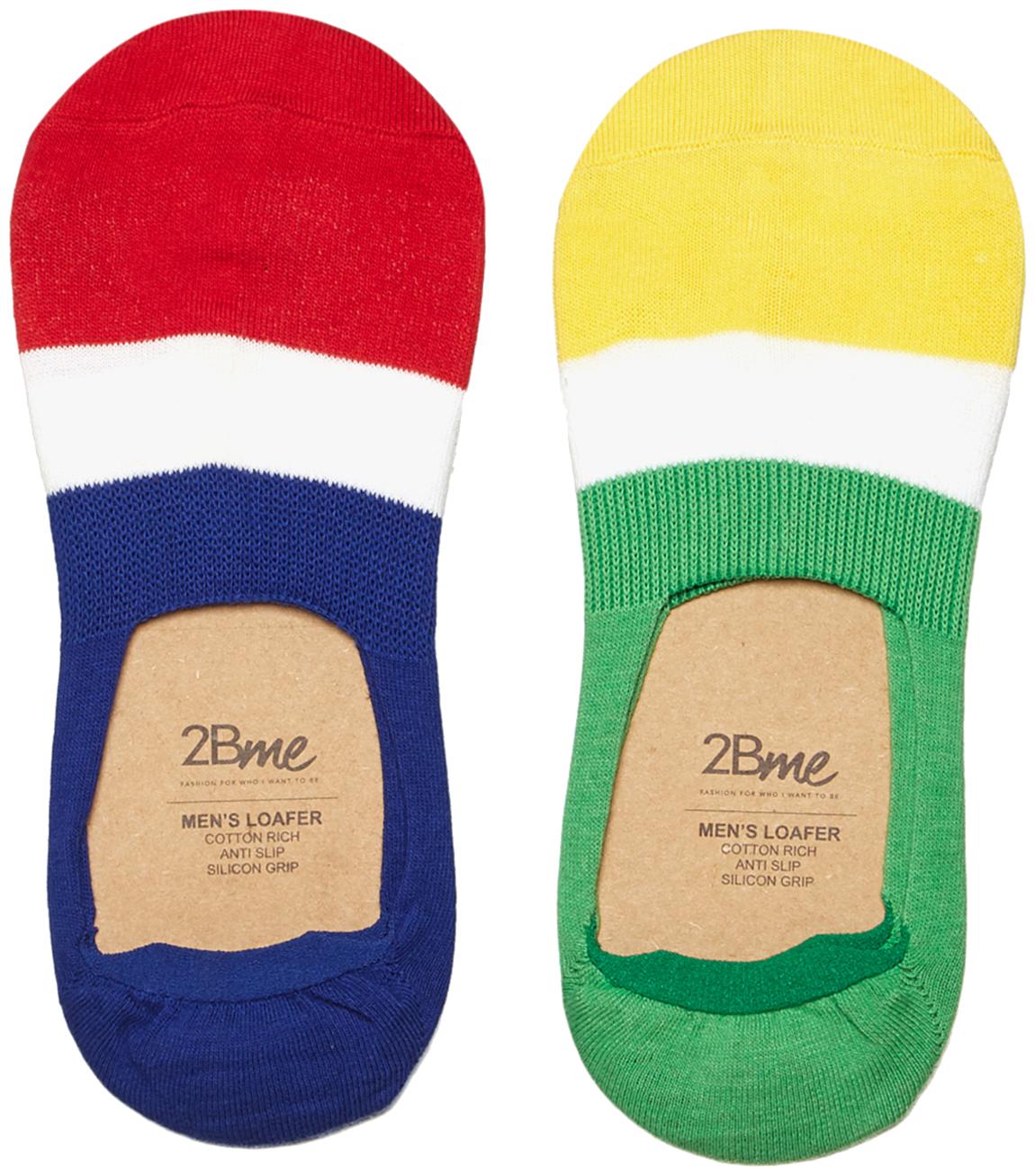 

2BMe Multi Cotton No show socks ( Pack of 2 )
