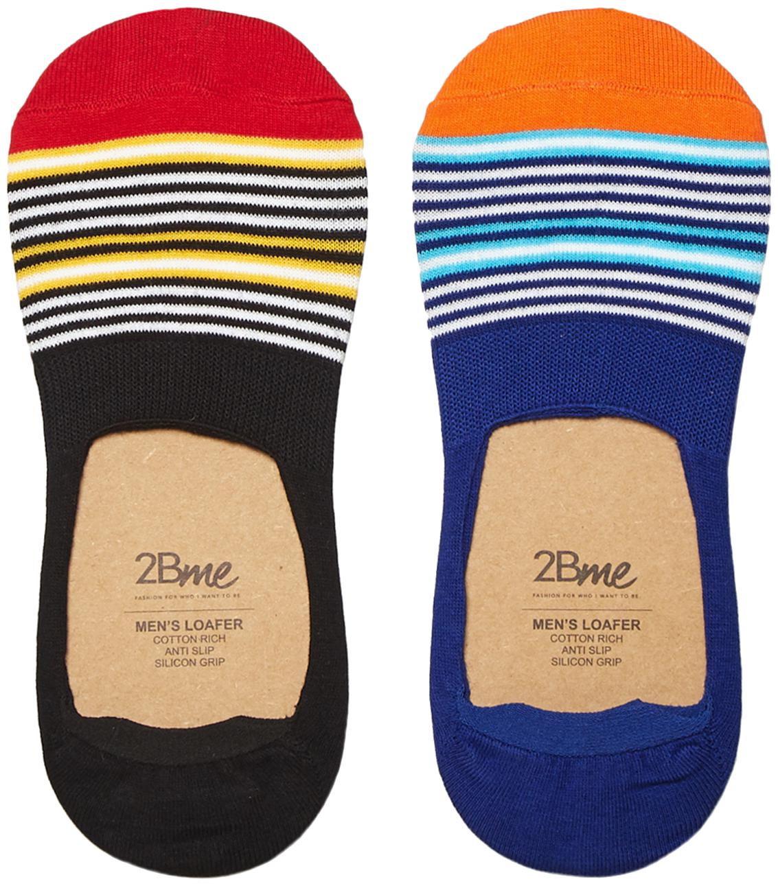 

2BMe Multi Cotton No show socks ( Pack of 2 )