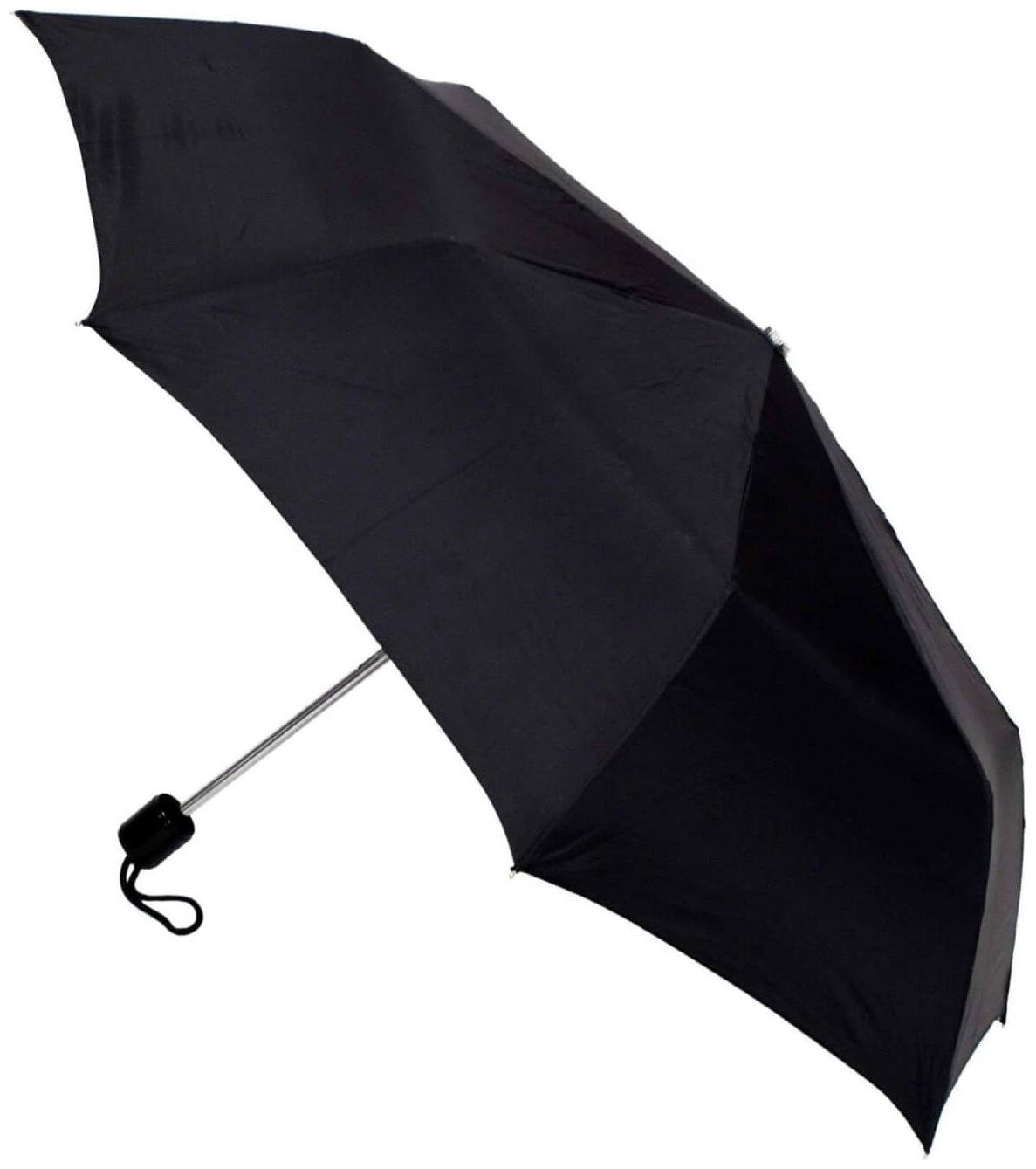 

MARKETON Unisex Nylon Black Umbrella ( 3 fold Pack of 1 )