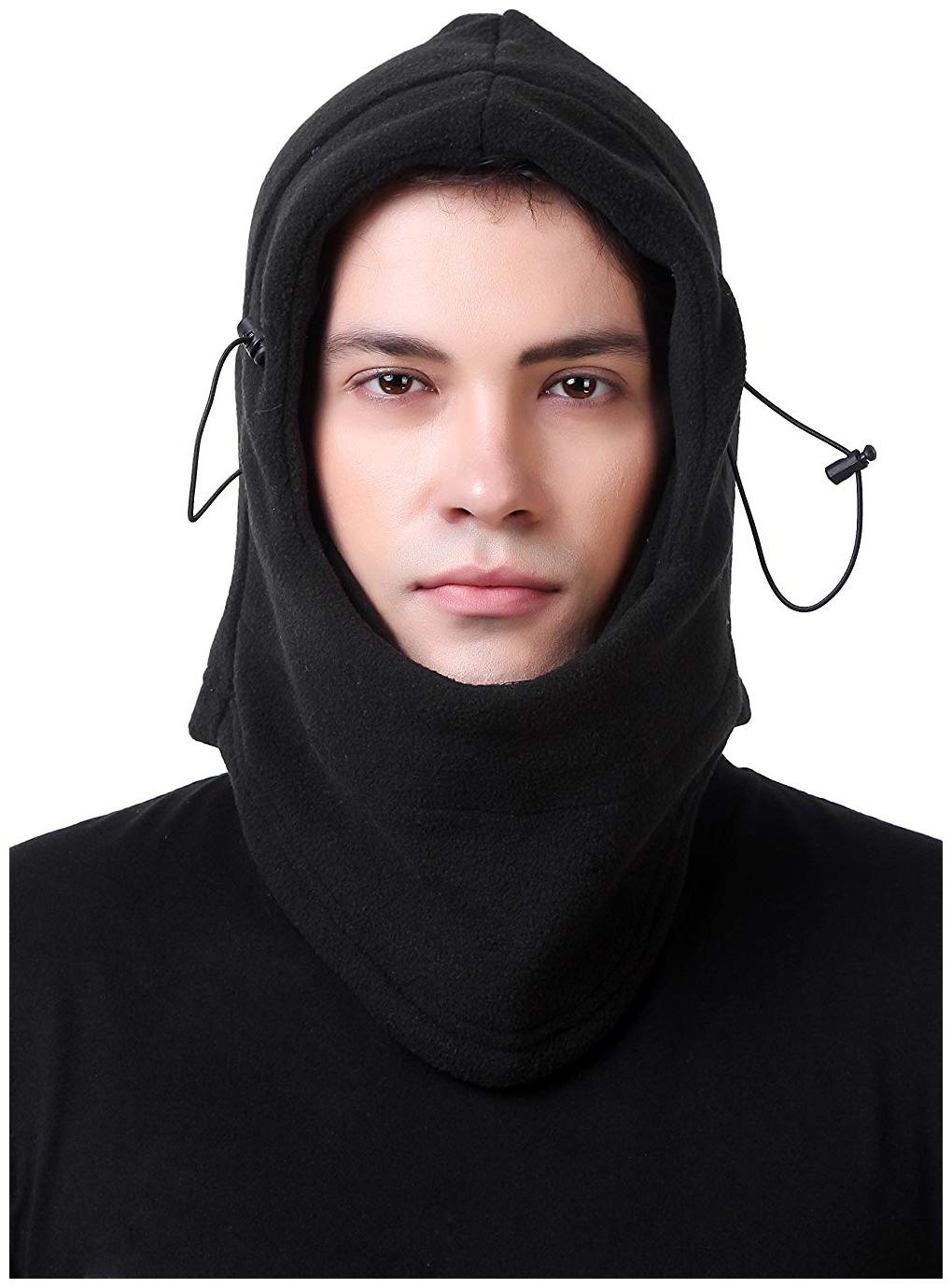 

6 in 1 Unisex Fleece Balaclava Hood Bike Winter Skull Cap Ski Mask Cap