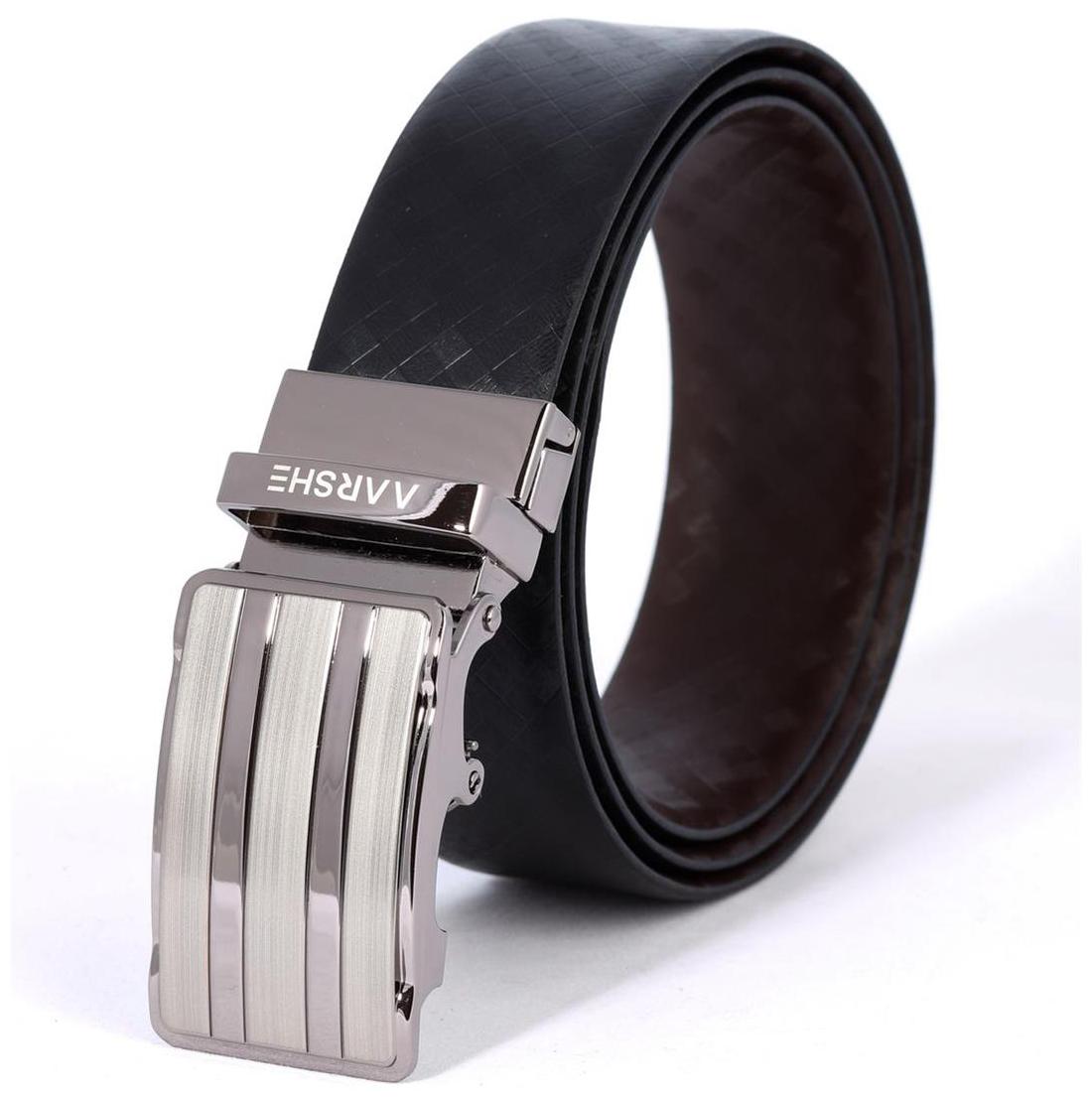 

AARSHE Italian Leather HONEY Autolock Buckle Reversible Belt