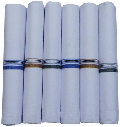 Aashirwad Craft White Handkerchief (Pack Of 12)